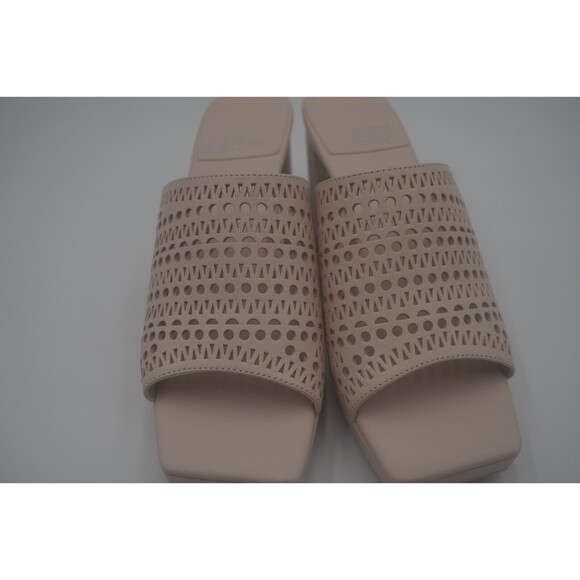 Jeffrey Campbell New Caviar Laser-Cut Design Pink Square-Toe Sandal Size 8.5 - Picture 2 of 6